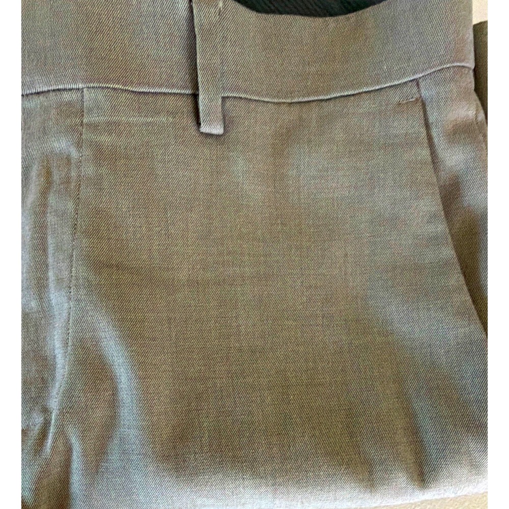 Reaction Kenneth Cole Dress Pants Men 32x29 Gray Twill Slim Straight Stretch